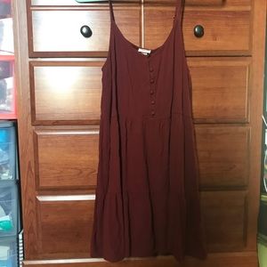 Maroon Tiered Dress